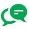 Icon illustration of chat bubbles