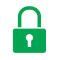 Icon illustration of a padlock